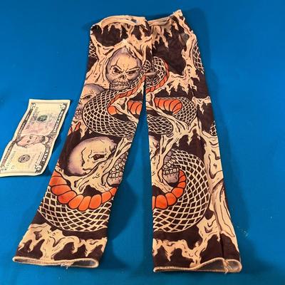 GHOULISH SKULL AND SNAKE TATTOO SLEEVE SET
