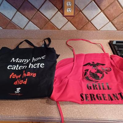 Pair of cooking aprons
