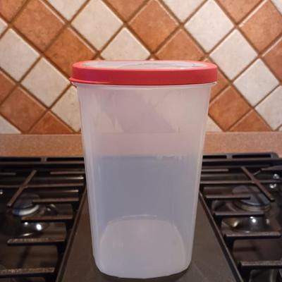 Plastic Food Canister, Clear