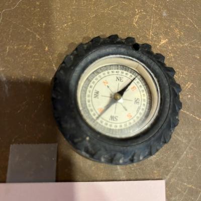 Vintage advertising compass