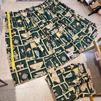 MCM Barkcloth drapes