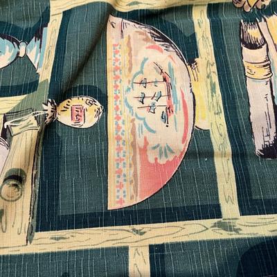 MCM Barkcloth drapes