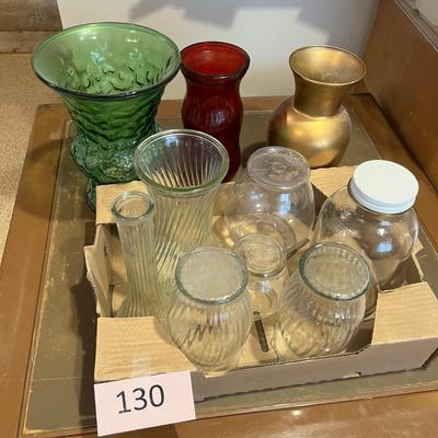 Variety of vases