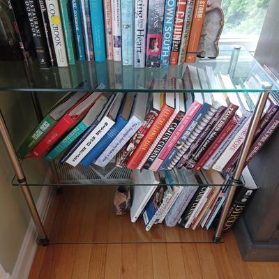 Classic Glass 3 Shelf Bookshelf