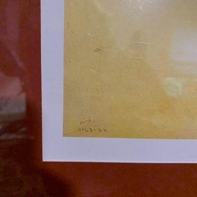 Joan Miro The Tilled Field Print Framed 24 x 30