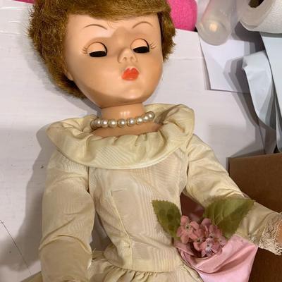 VINTAGE 1956 Arrow Plastics Lady doll with Original Clothing