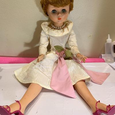 VINTAGE 1956 Arrow Plastics Lady doll with Original Clothing