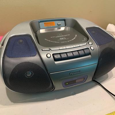 Panasonic Portable Stereo CD Cassette System with Remote. See Video