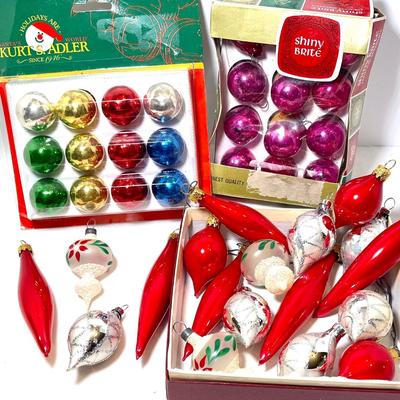 Shiny Brite and other vintage ornaments