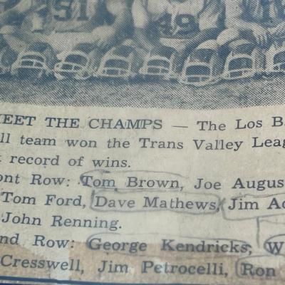 Vietnam Vetren Football memorial Los Banos Ca. high school Tigers