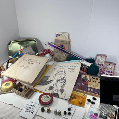 Vintage Sewing and knitting lot vintage thimbles