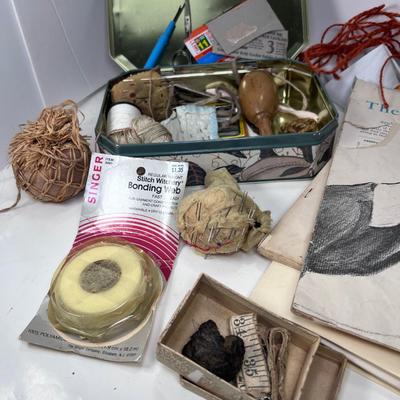 Vintage Sewing and knitting lot vintage thimbles