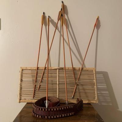 Arrows and Leather Bullet Belt