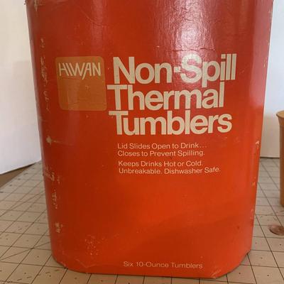 Vintage Non-Spill Thermal Tumblers