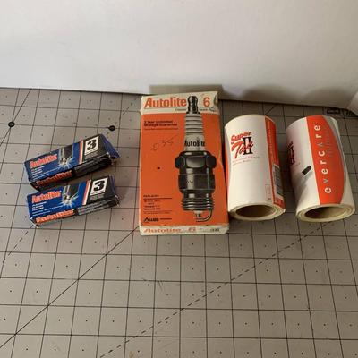 Spark Plugs and Roller Tape