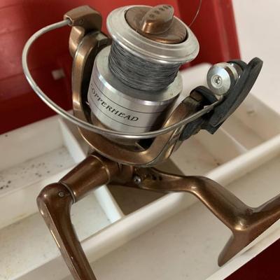 CopperHead Reel and Tackle Box