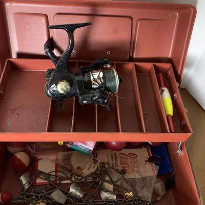Spider Reel and Tackle Box