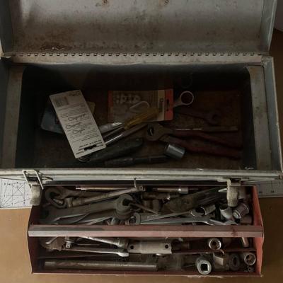 Craftsman Metal Toolbox with Tools