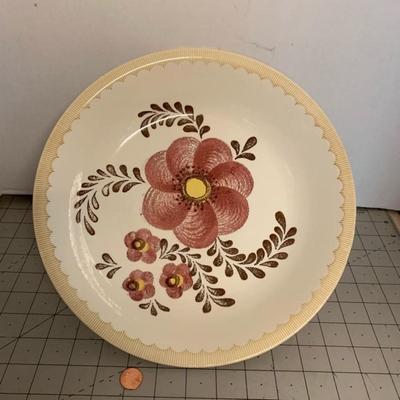 Pink Flower Plate