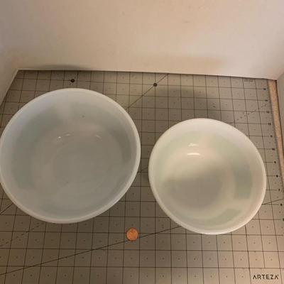 Green & White Bowls