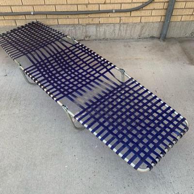 Webbed Folding Lounge Chair