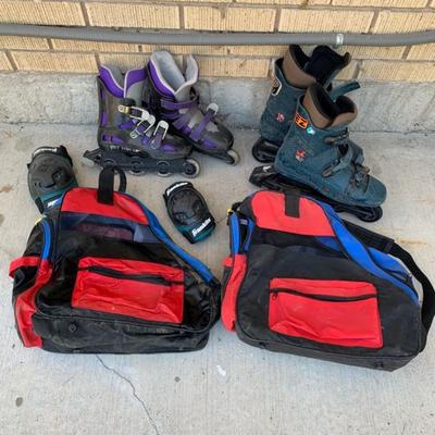 Roller Blades and Blade Bags