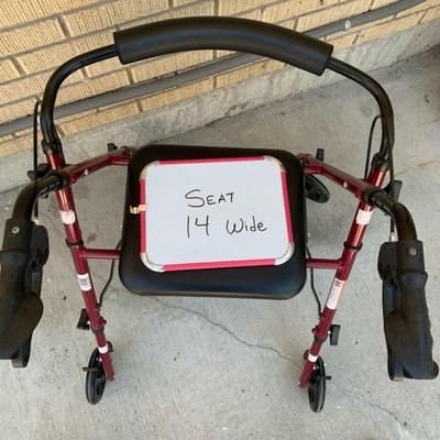 Walker with Seat and Brakes