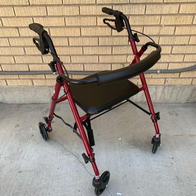 Walker with Seat and Brakes