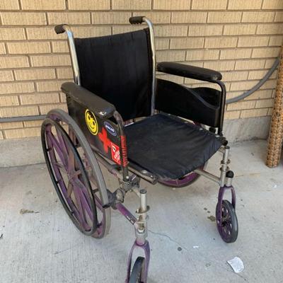 Purple Wheel Wheelchair