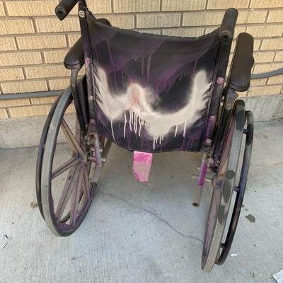 Purple Wheel Wheelchair