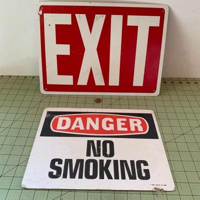 Exit Sign & Danger Sign