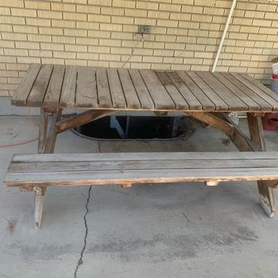 Wood Picnic Bench