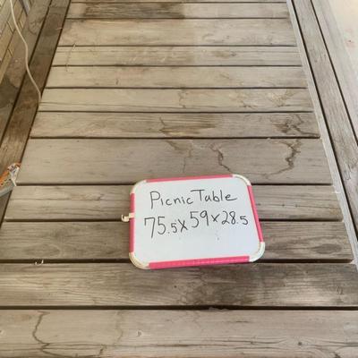 Wood Picnic Bench