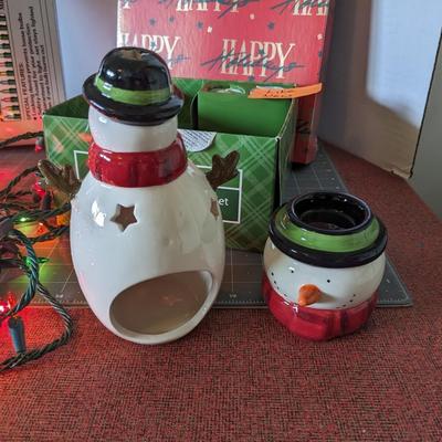 Christmas Lights, Tealights, and Gift Boxes