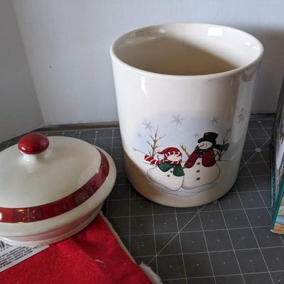 Christmas Stocking and Cookie Jar