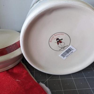 Christmas Stocking and Cookie Jar