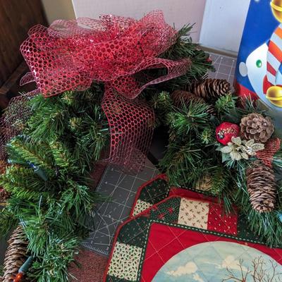 Garland and Christmas Decor