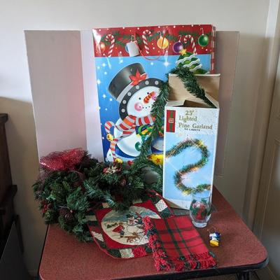 Garland and Christmas Decor