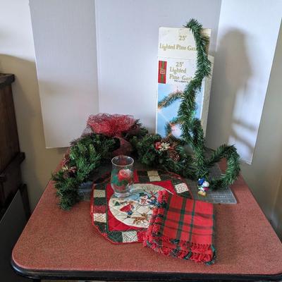 Garland and Christmas Decor