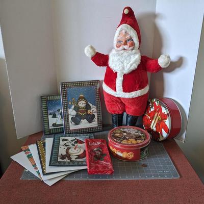 Vintage Santa & Gift Box Bundle