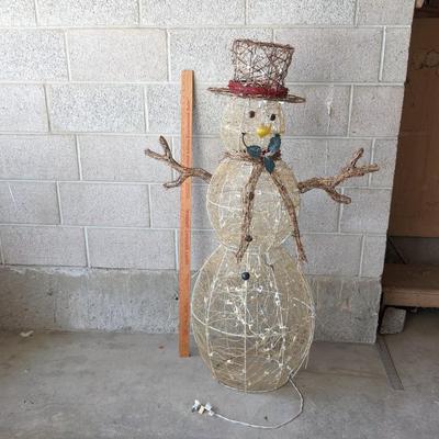Snowman with Lights