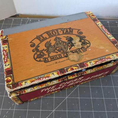 Cigar Box with Button Stitch Kit Bundle