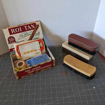 Cigar Box with Button Stitch Kit Bundle