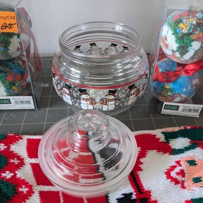 Santa Stocking and Ornament Bundle