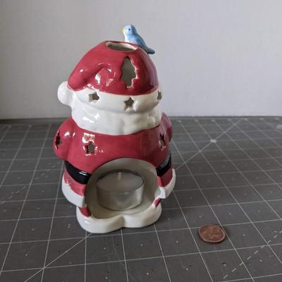 Santa Votive Holder