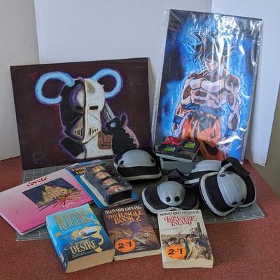 Books, Knee Pads, and Art Bundle