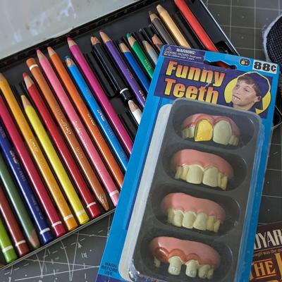 Books, Knee Pads, and Art Bundle