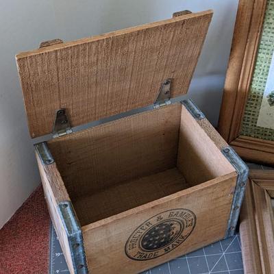 Wood Box and Wood Frame Art