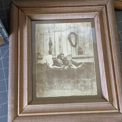 Wood Box and Wood Frame Art