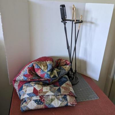 Quilt and Fire Place Tools